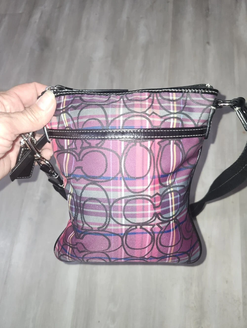 Coach Poppy Tartan Plaid Swingpack Crossbody